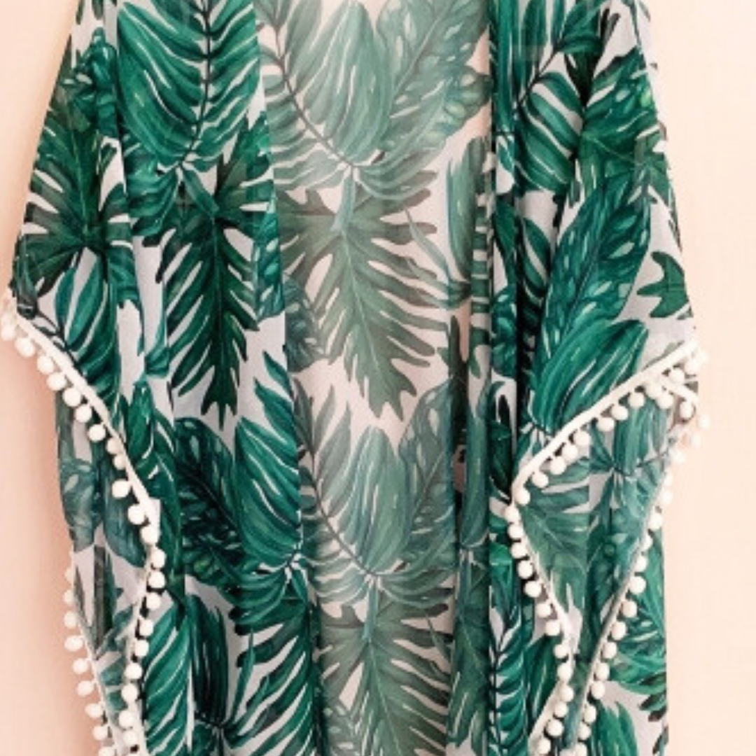 Palm Swimsuit Coverup