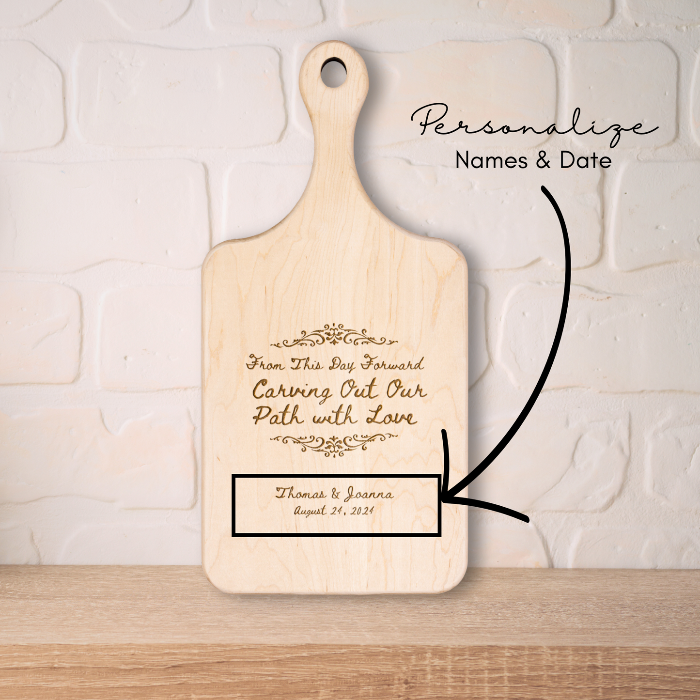 Personalized Cutting Board With Handle