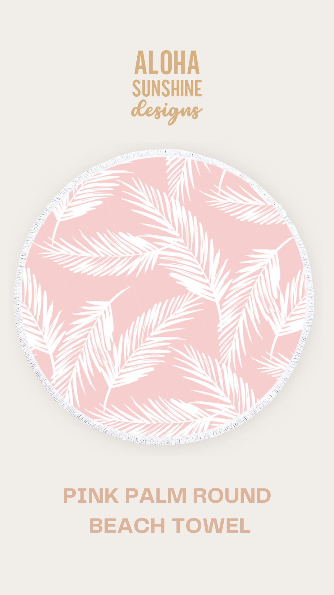 Tropical Round Beach Towel