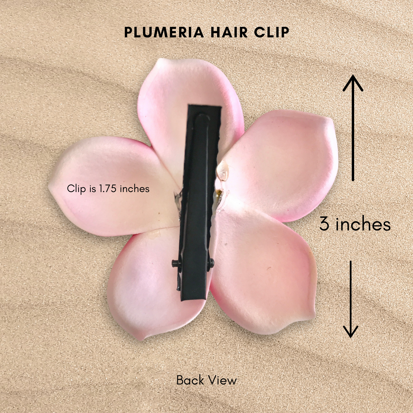 Pink Plumeria Hair Clip