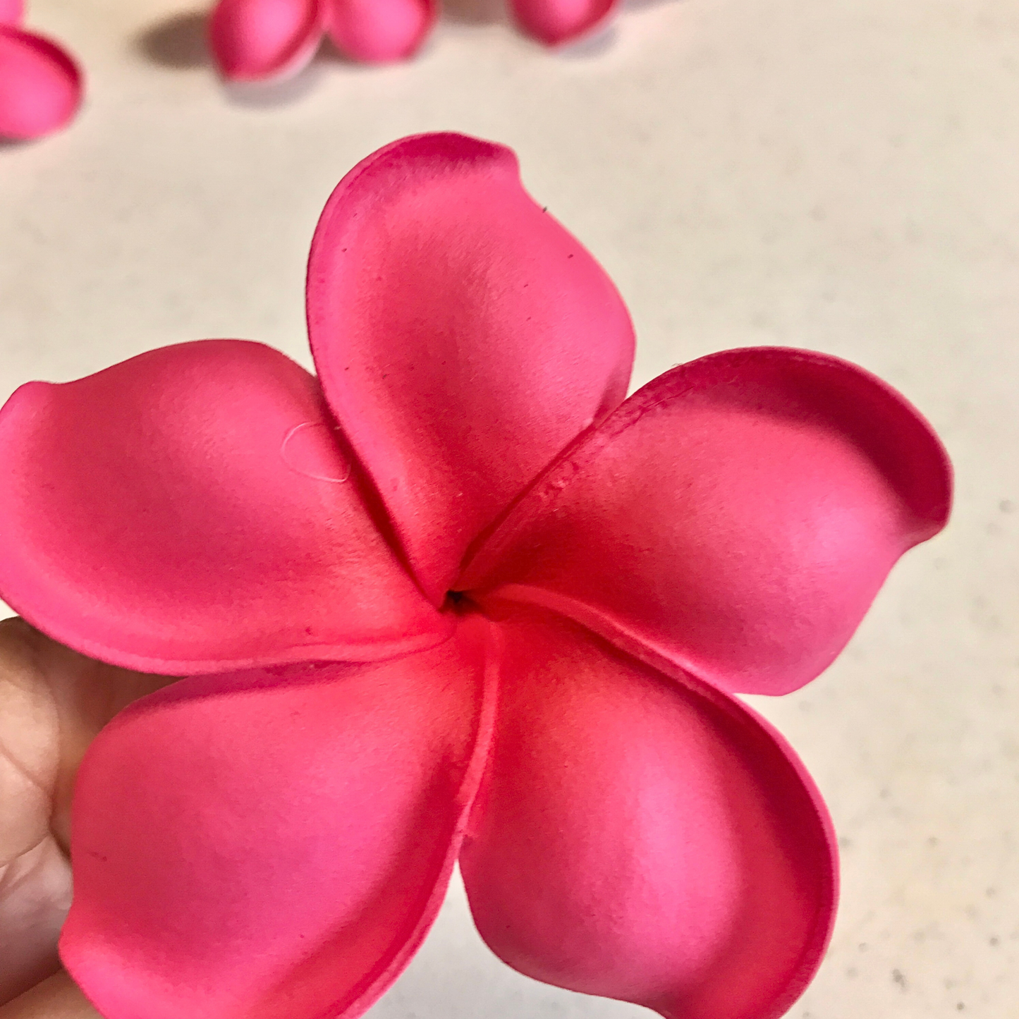 Pink Plumeria Hair Clip