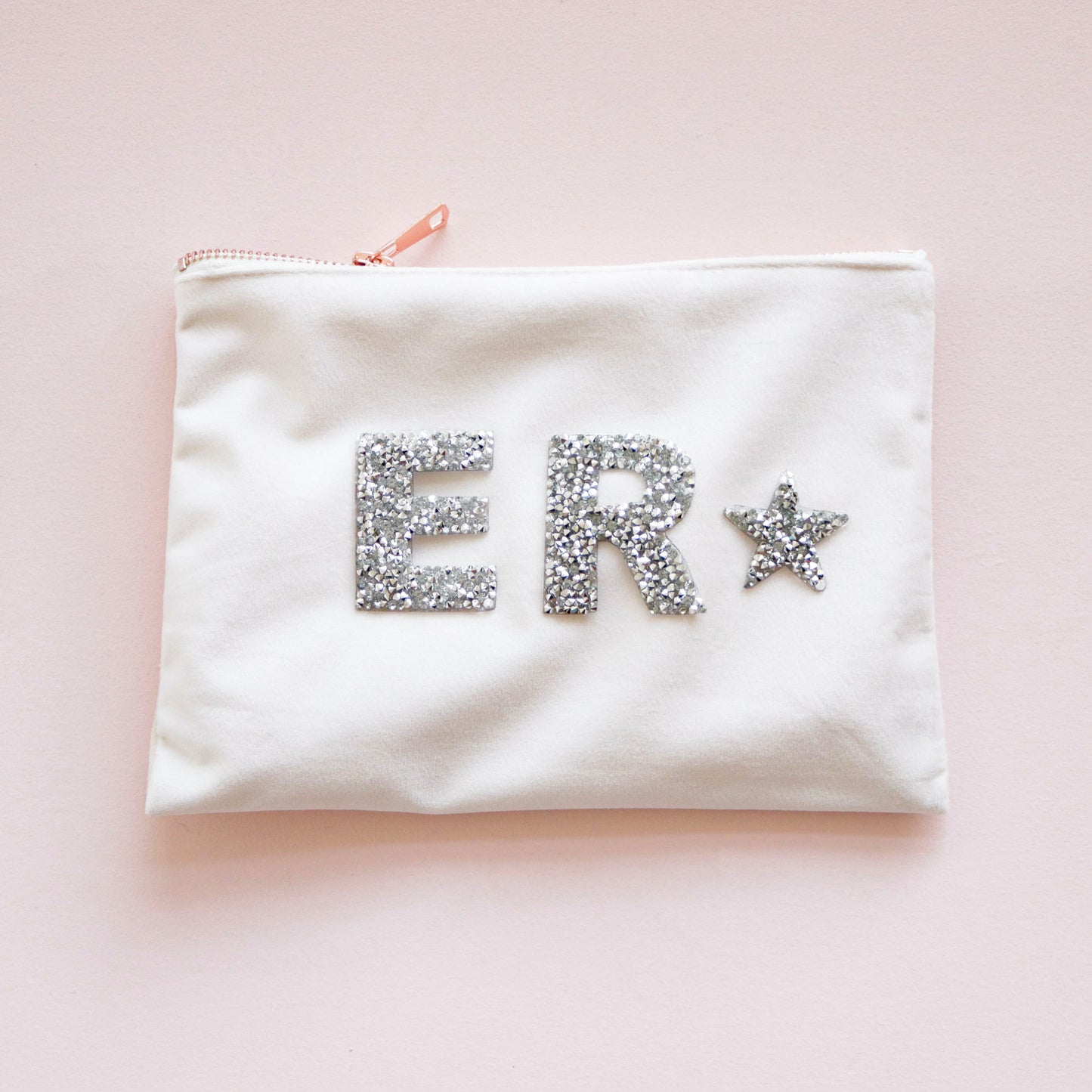 Monogram Velvet Makeup Bag