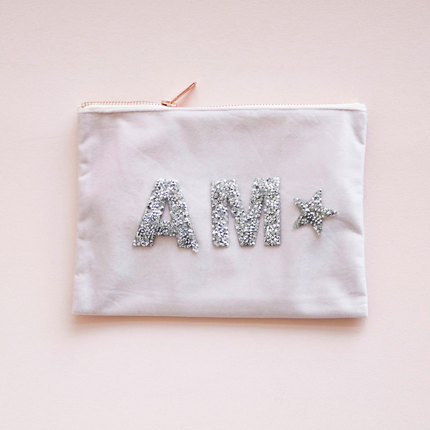 Monogram Velvet Makeup Bag