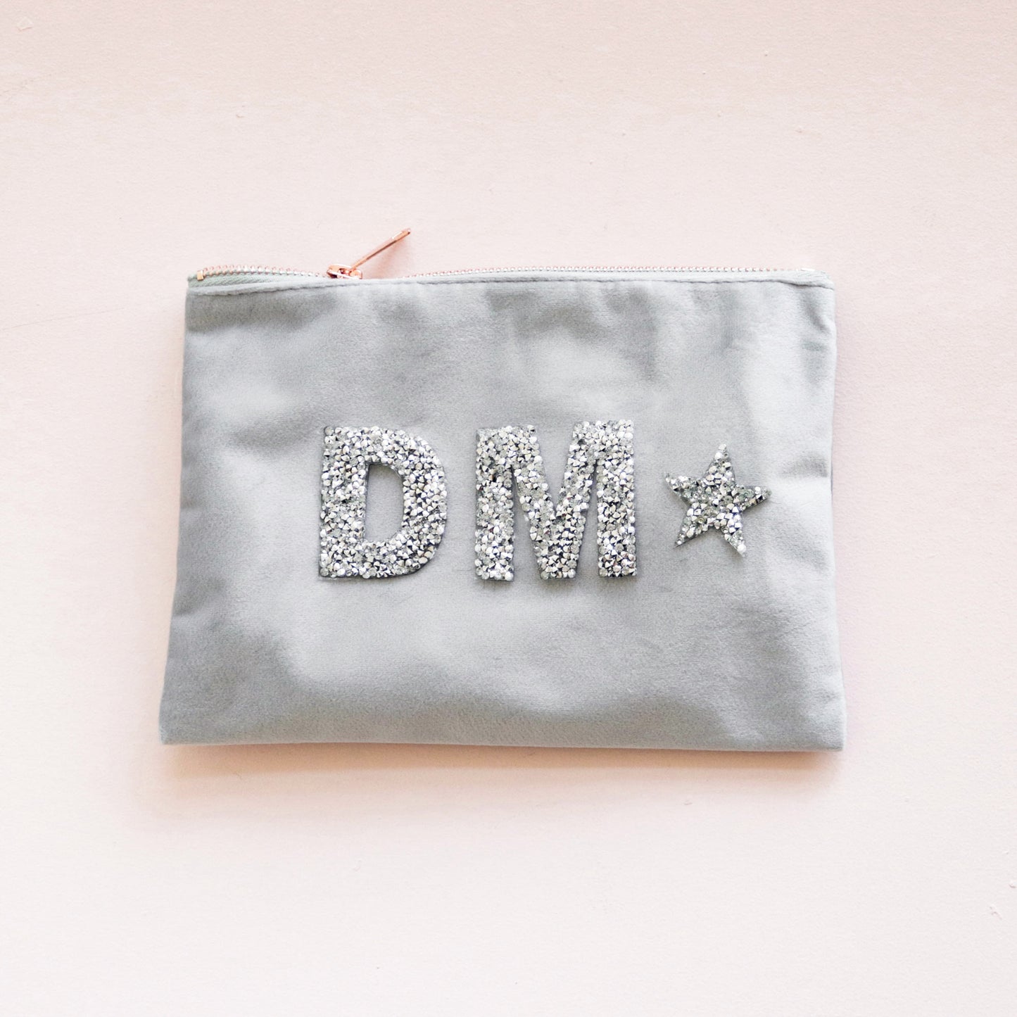 Monogram Velvet Makeup Bag