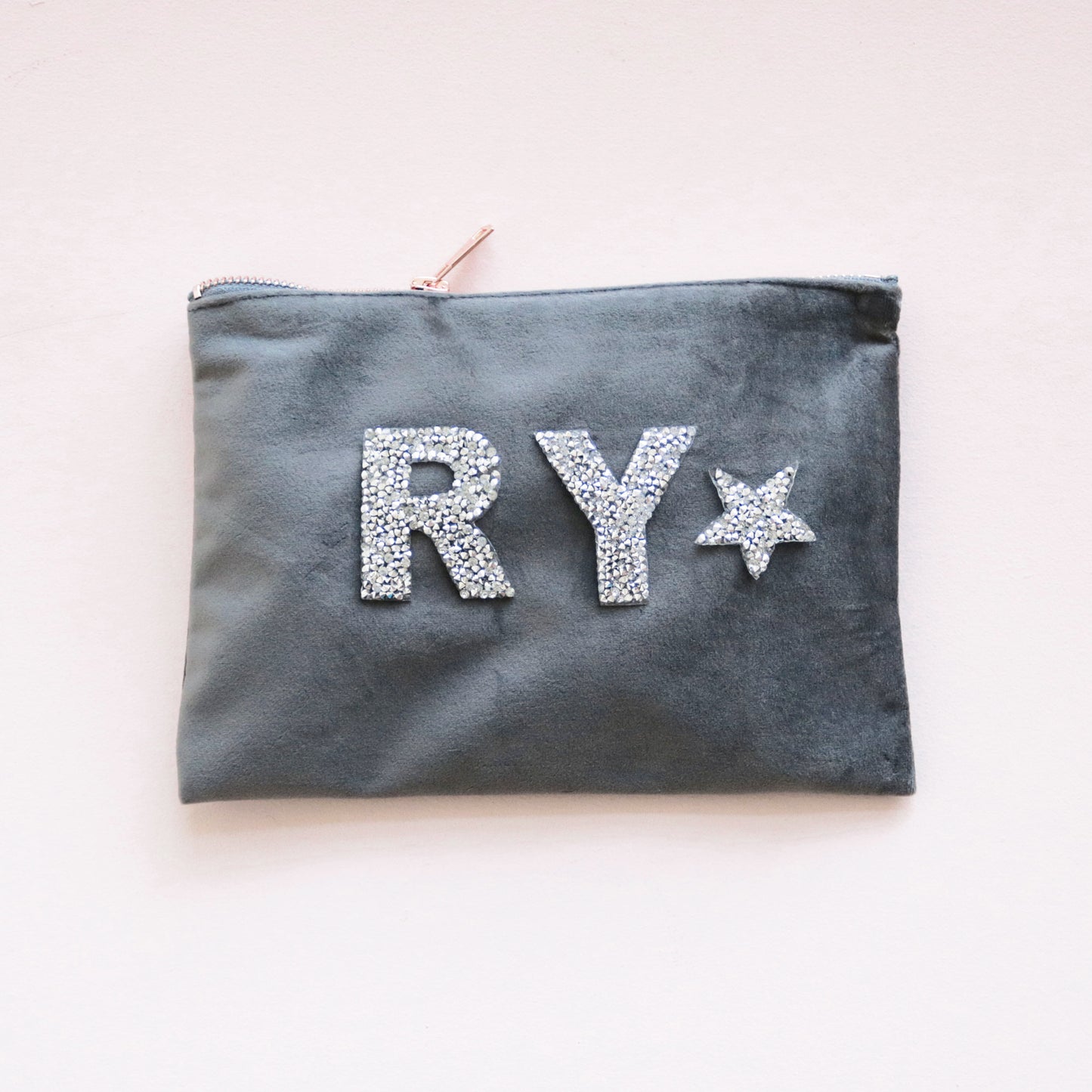 Monogram Velvet Makeup Bag