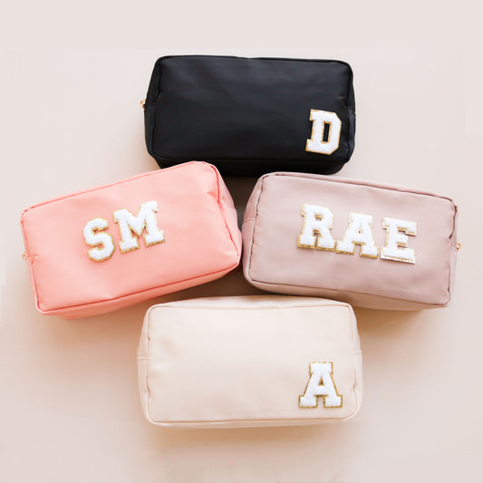 Cosmetic Bags Personalized monogram travel bag makeup bag customized makeup bag personalized makeup bag travel bag pouch, aloha sunshine designs, aloahsunshinedesigns, bridesmaid gifts, bridesmaid proposal gifts, nurse gifts, teacher gifts, labor and delivery nurse, nicu nurse