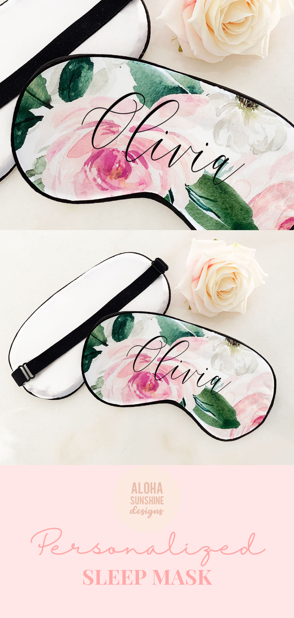 Sleep Mask - Floral