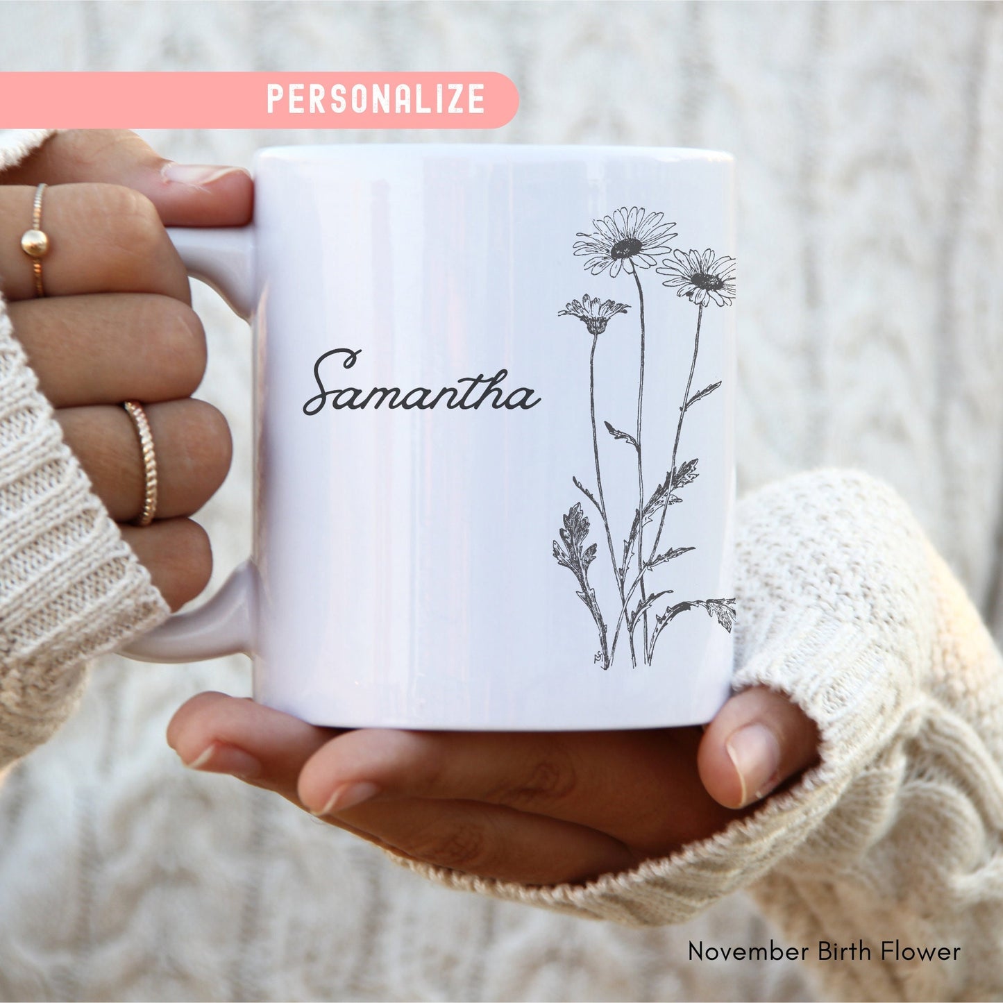 Birth Flower Mug