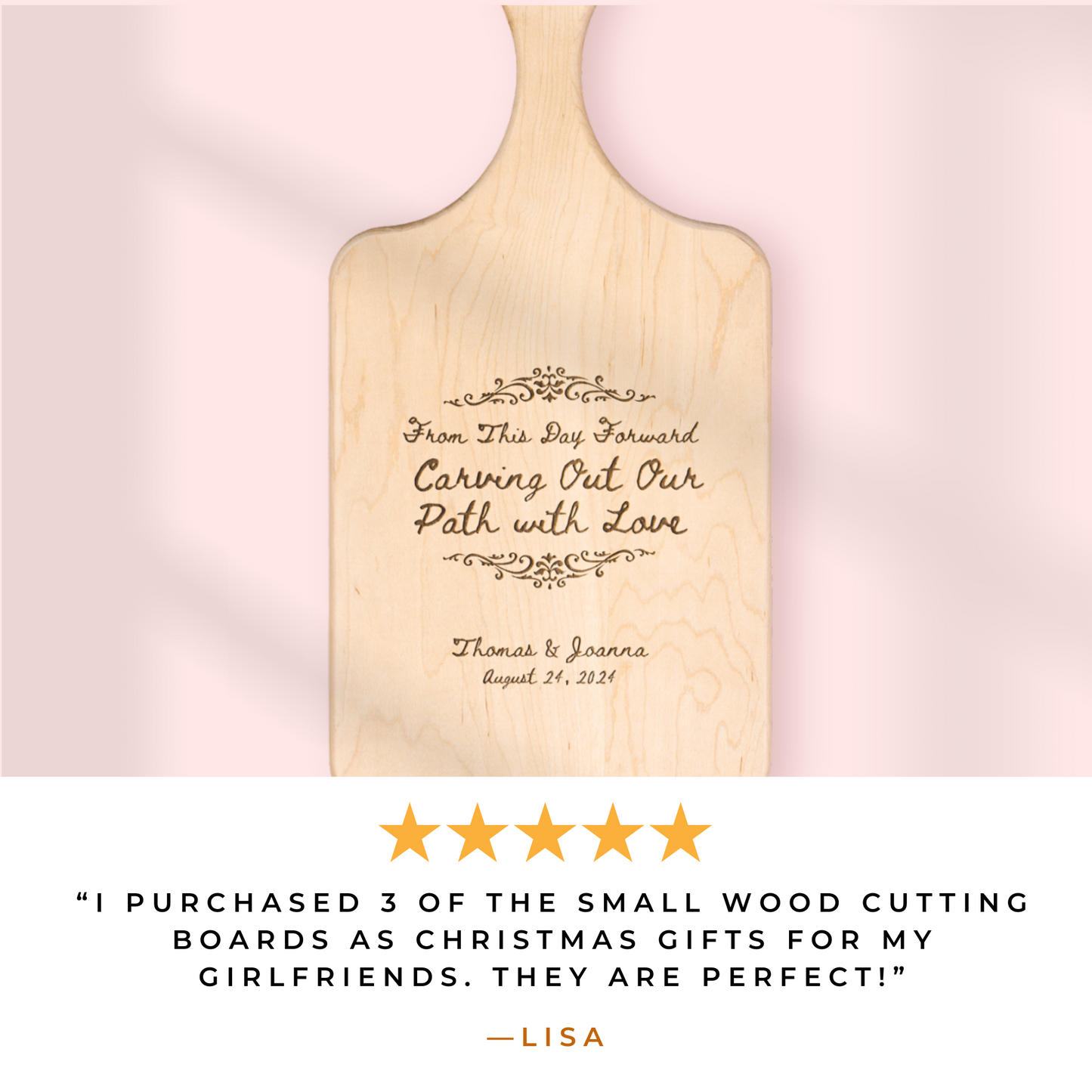 Personalized Cutting Board With Handle