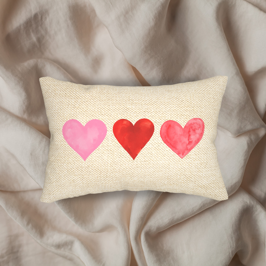 14x20 Lumbar Pillow Hearts