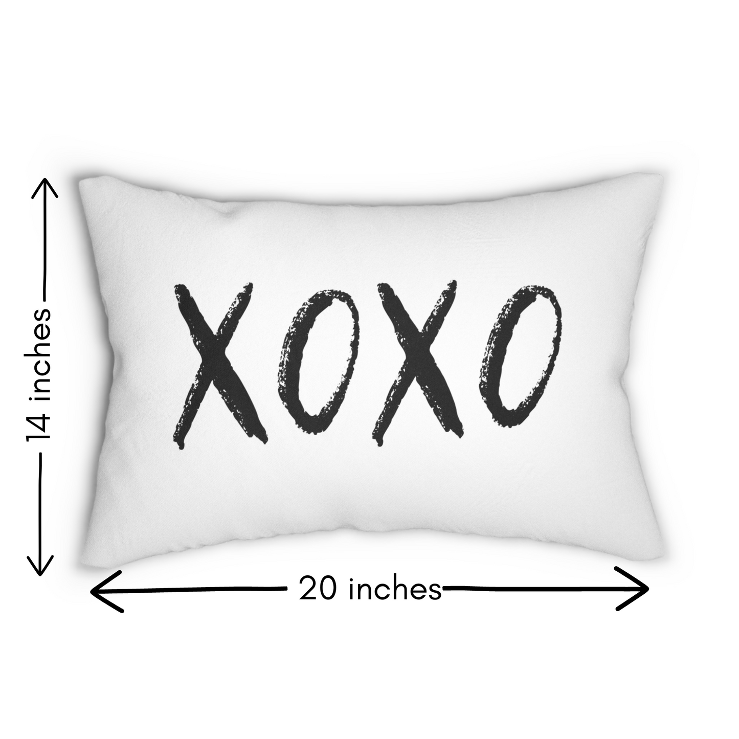 14X20 Lumbar Pillow, XOXO Pillow