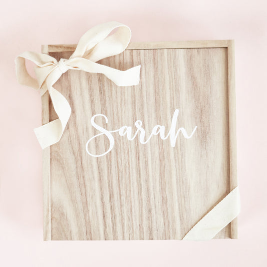 Personalized Bridesmaid Proposal Wood Gift Box