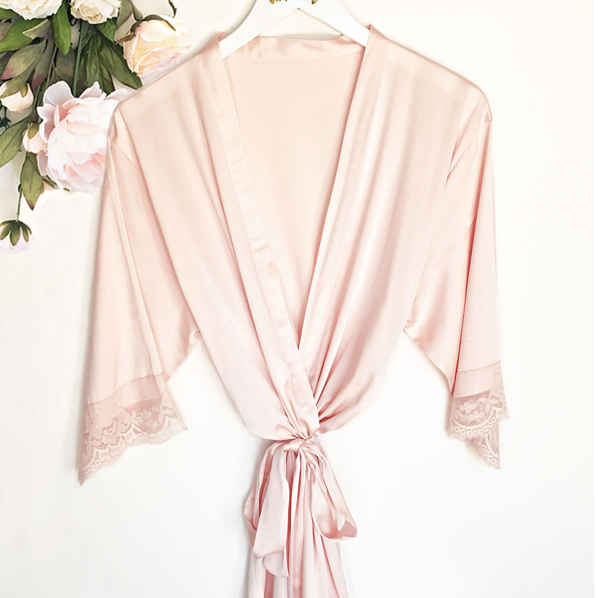 Satin robe, Satin lace robe, aloha sunshine designs, bridesmaid robes, bridesmaid gifts