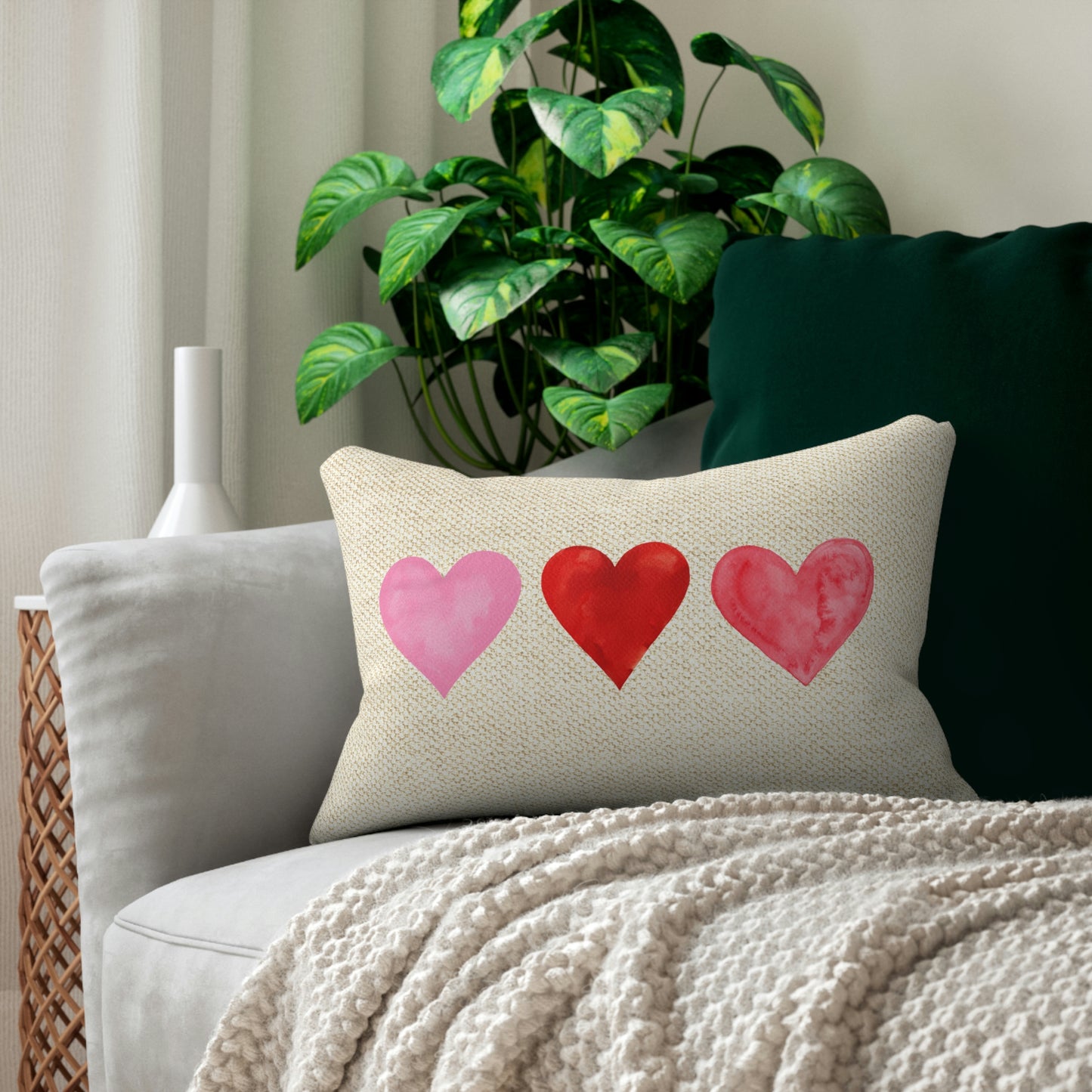 14x20 Lumbar Pillow Hearts