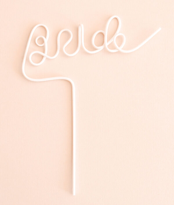 bride straw, bachelorette party decor, bridal shower decor, aloha sunshine designs