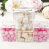 Clear Acrylic Favor Boxes & Labels with Foil Text - Image 3