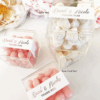 Clear Acrylic Favor Boxes & Labels with Foil Text - Image 7