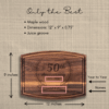 50th Anniversary Gift Walnut Cutting Board - Image 2
