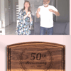 50th Anniversary Gift Walnut Cutting Board - Image 8