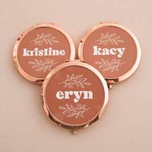 rust wedding, terracotta wedding, wedding gifts, mirror compact, bridesmaid gift, bridesmaid gifts, birthday gift, gift for her, boho bridesmaid gift, aloha sunshine designs