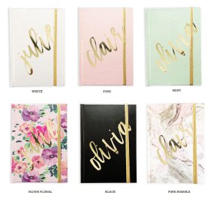 Personalized Journal - Gold Script Name - Image 2