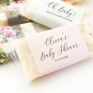 baby shower favors, affordable baby shower favors, personalized baby shower favors, soap favors