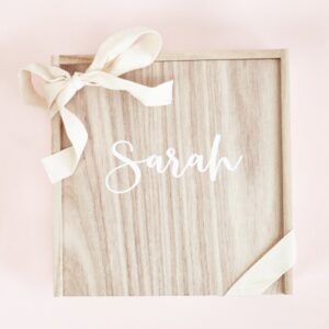 Personalized Bridesmaid Proposal Wood Gift Box