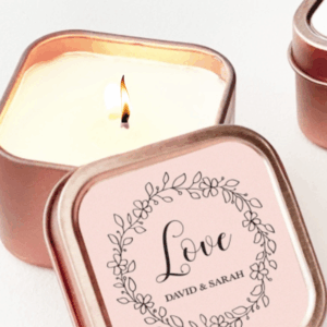Floral Candle Tin Favors - Image 3