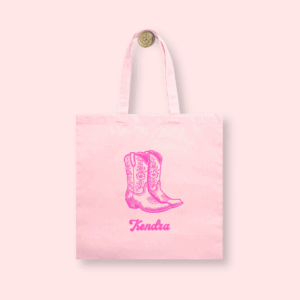 Bridesmaid gift bag ideas, western tote bag, cowgirl boots tote bag, western theme party, western themed bachelorette, wester themed birthday party gift bags