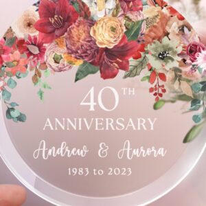 40th Anniversary Glass Ornament - Image 10