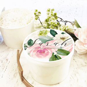 round gift box, floral round gift box, gift box round, floral gift box, bridesmaid gift box, bridesmaid basket, aloha sunshine designs