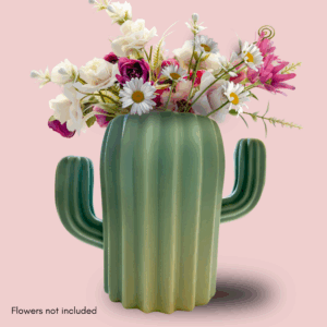 Cactus vase, office gift, gift for coworker, cactus home decor