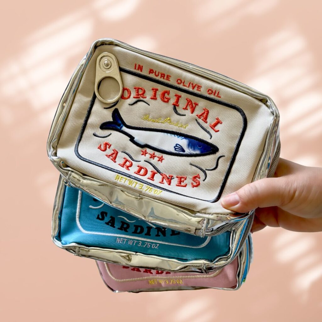 best sardines can bag, aloha sunshine designs, unique birthday gift ideas, fun teacher gift, fun birthday gift, camping gift